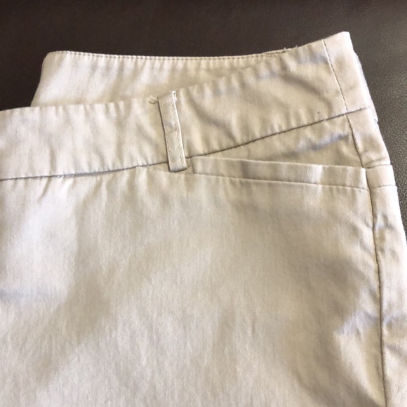 Capri pants! Grey/khaki color. Cotton/spandex. Size 10. Great condition! - Picture 2 of 7